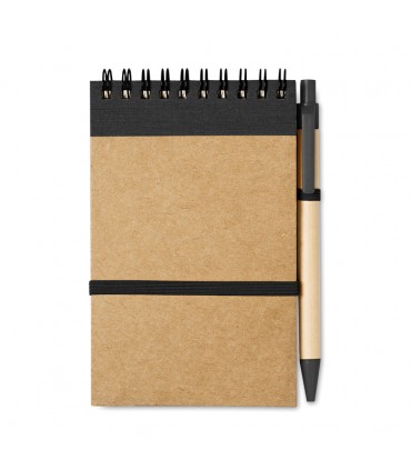 Bloc-notes A6 recyclé avec stylo