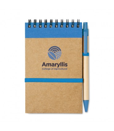 Bloc-notes A6 recyclé avec stylo