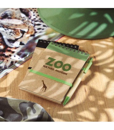 Bloc-notes A6 recyclé avec stylo