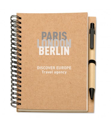 BLOC NOTES PAPIER RECYCLÉ 180 x 130 mm - KC7012