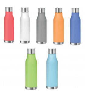 Bouteille gourde en silicone pliable personnalisable 60 cl