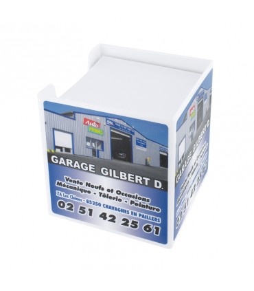 Support bloc papier cube