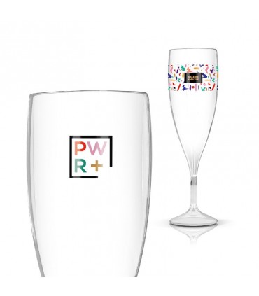 Flûte à champagne en tritan réutilisable 14 cl