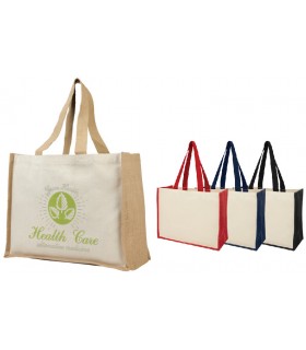 Sac fourre-tout en toile et jute