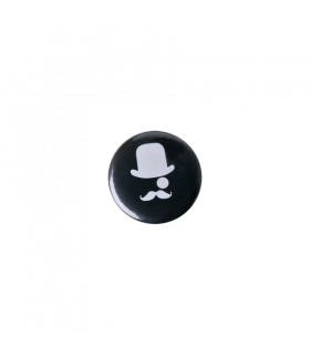 BADGE ROND EN METAL 'M' - BG42