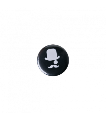 BADGE ROND EN METAL 'M' - BG42