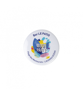 BADGE ROND EN METAL 'L' - BG43