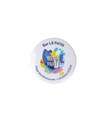 BADGE ROND EN METAL 'L' - BG43