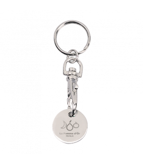 PORTE CLEFS JETON CADDIE METAL  - K195N