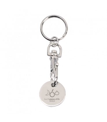 PORTE CLEFS JETON CADDIE METAL  - K195N