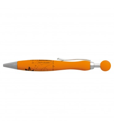 STYLO BILLE BOULE ASPECT GOMME - e1006