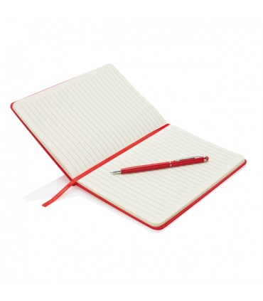 CARNET COUVERTURE RIGIDE EN PU AVEC STYLO TACTILE A5 - P773.311