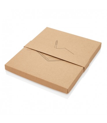 CARNET DE NOTES EN LIEGE AVEC STYLO EN BAMBOU - P773.779