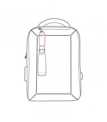 PORTE-BOUTEILLE AVEC CROCHET ET LAMPES DE SECURITE - LO2253