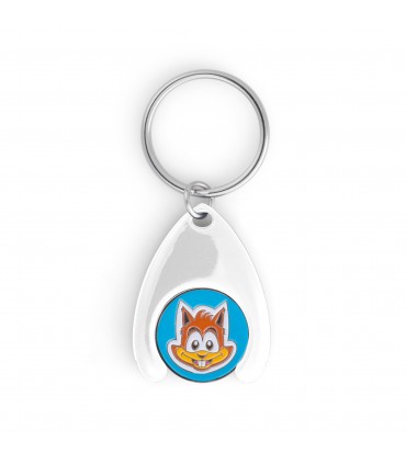 PORTE CLES JETON ATTACHE GOUTTE PLASTIQUE - AT20P