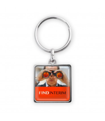 Porte-clés carré Zamac - EXPRESS