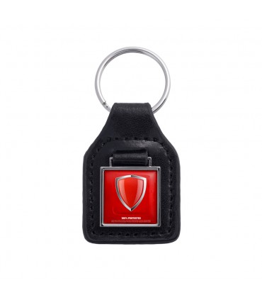 EXPRESS- PORTE CLES SIMILICUIR CARRE - RUKC11