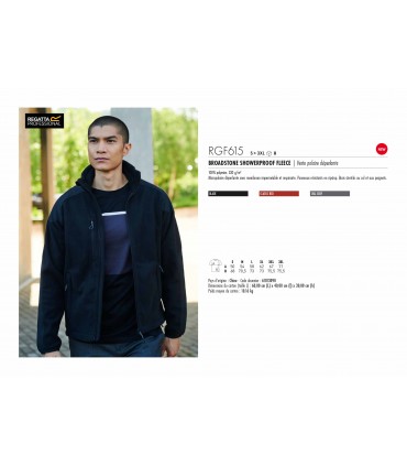 VESTE POLAIRE DEPERLANTE - RGF615