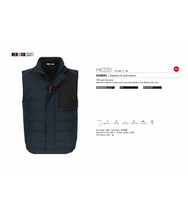 BODYWARMER DE TRAVAIL - HK220