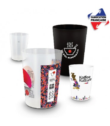 MINI GOBELET PLASTIQUE REUTILISABLE 22cl - PICUP22