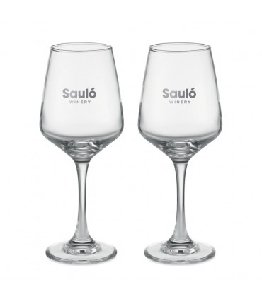 ENSEMBLE DE 2 VERRES A VIN - MO6643