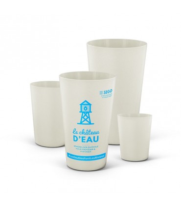 Gobelet réutilisation biocomposite 30 cl