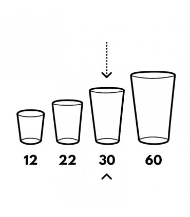 Gobelet réutilisation biocomposite 30 cl