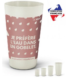 GOBELET REUTILISABLE EN BIOCOMPOSITE 60cl RAS BORD - PICUP60-BIO