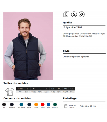 BODYWARMER MATELASSÉ - 44002