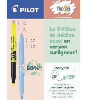 SURLIGNEUR A ENCRE THERMOSENSIBLE PILOT® - FRIXION LIGHT