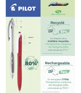 STYLO BILLE PILOT® - REXGRIP BEGREEN