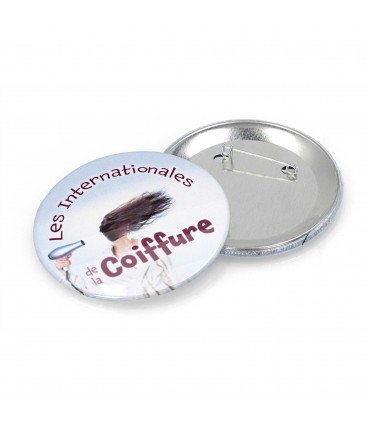Badge bouton français