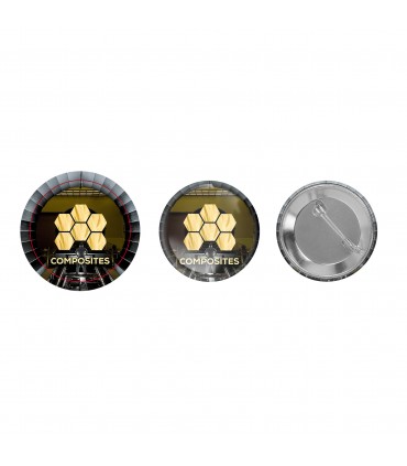 Badge bouton français