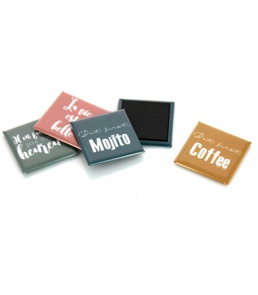 MAGNET BOUTON CARRÉ - MADE IN FRANCE - BADBMC-MIF