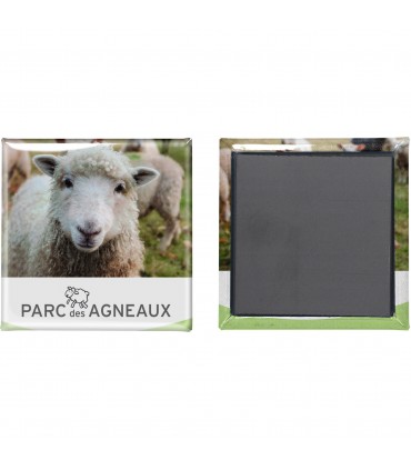MAGNET BOUTON CARRÉ - MADE IN FRANCE - BADBMC-MIF