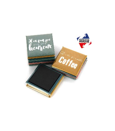 MAGNET BOUTON CARRÉ - MADE IN FRANCE - BADBMC-MIF