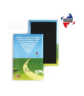 MAGNET BOUTON RECTANGLE - MADE IN FRANCE - BADBMREC-MIF