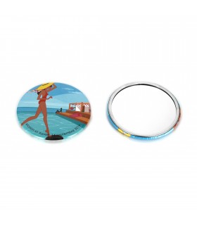 Miroir de poche fabriqué en France