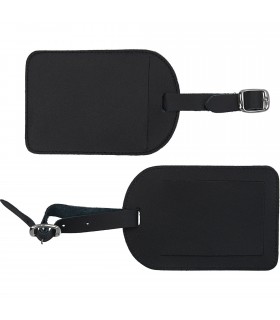 Étiquette à bagage en cuir