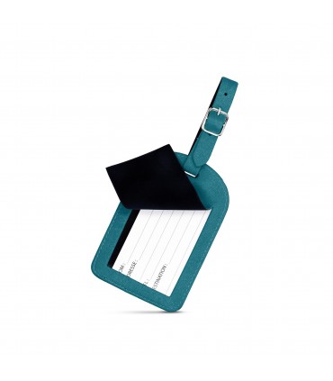Étiquette à bagage en simili cuir de couleurs