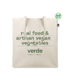 Sac shopping en coton bio 105g à anses longues