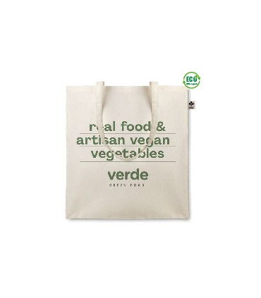 Sac shopping en coton bio 105g à anses longues