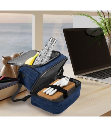 Sac isotherme 2 compartiments en matière recyclée