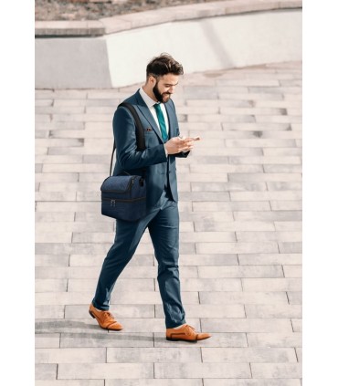 Sac isotherme 2 compartiments en matière recyclée