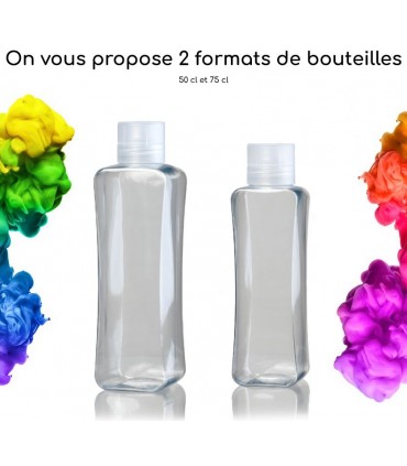 Bouteille nomage 100% recyclée et recyclable 100% française