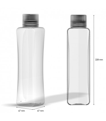 Bouteille nomage 100% recyclée et recyclable 100% française