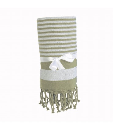 SERVIETTE DE PLAGE STYLE FOUTA - 1842305
