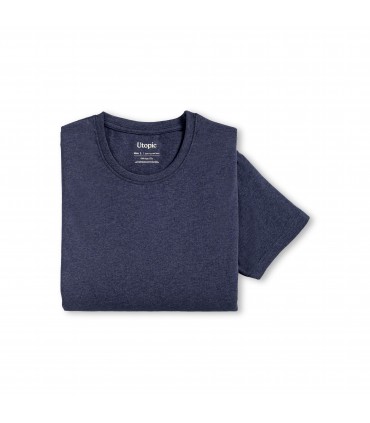 T-SHIRT UNISEXE 100% TISSU REGENERE COTON ET POLYESTER RECYCLE - UT23004