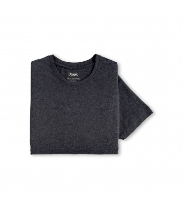 T-SHIRT UNISEXE 100% TISSU REGENERE COTON ET POLYESTER RECYCLE - UT23004