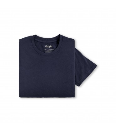 T-SHIRT UNISEXE 100% TISSU REGENERE COTON ET POLYESTER RECYCLE - UT23004